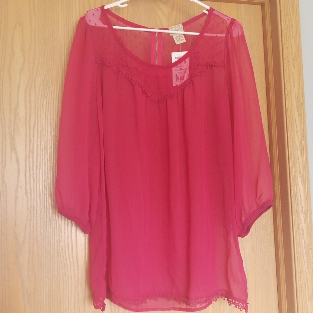 NWT Sheer Blouse